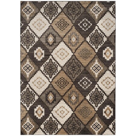 Safavieh 9 x 12 ft. Vintage Power Loomed Large Rectangular Area Rug, Black and Ivory VTG577F-9